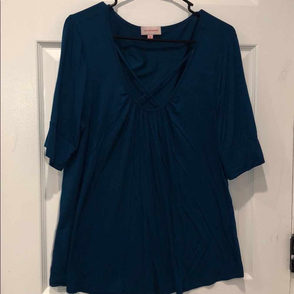 Molly and Isadora short sleeve top- size 0xl